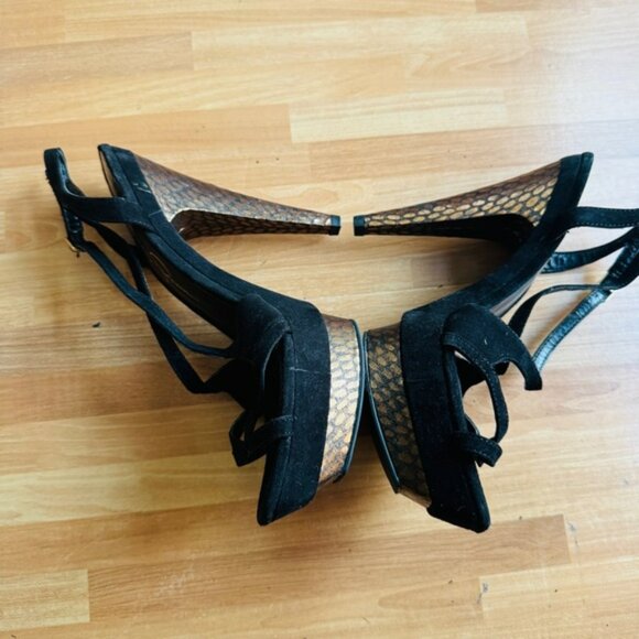 Jessica Simpson black spiked strappy sandals size 6 - Picture 8 of 14